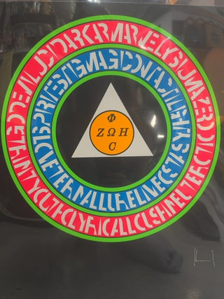 Universe Art 1974 silkscreen, Serigraph by Ferdinand Kriwet