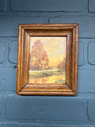 Vintage House on Lake Art