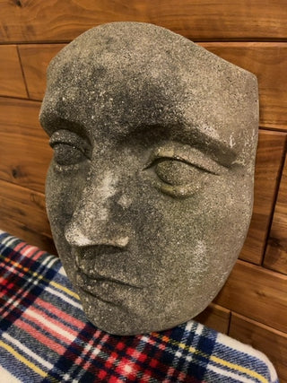 Fiberglass 3D face, wall hanging