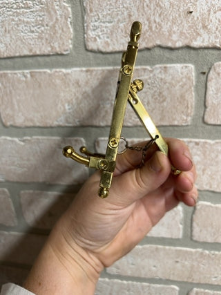 Small brass easel