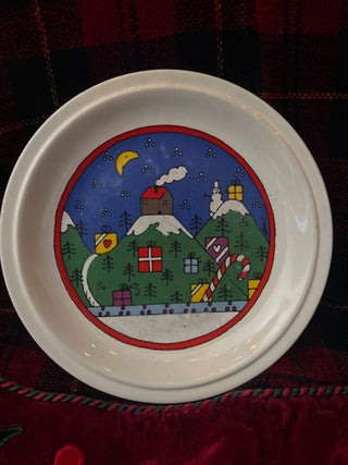 1985 Houze Stafforshire England Christmas Plate