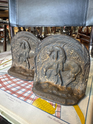 Antique Cast iron Indian bookends(set of2)