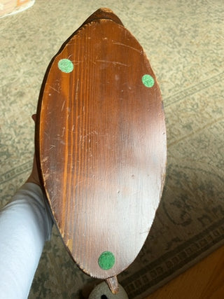 Hand carved wood duck decoy