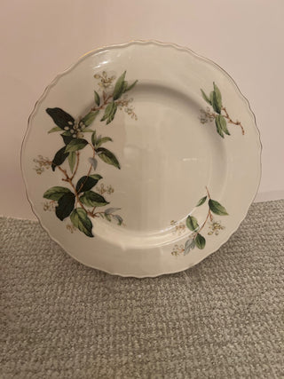 Set of 8 diner plates 10-3/4”, Orange Blossom by Theodore Haviland, New York