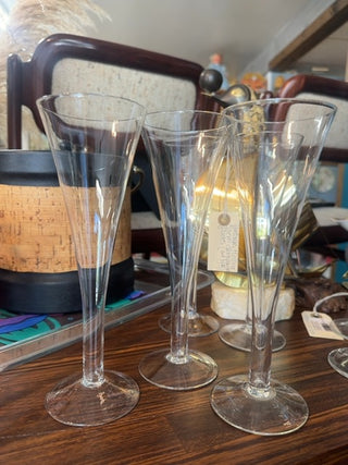 Vintage, Hollow tall stem champagne flutes( set of 5 )