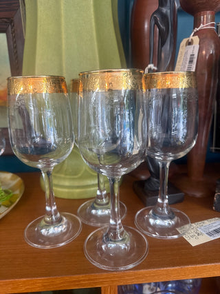 Vintage, Italy Cellini Crystal wine glasses(set of4)