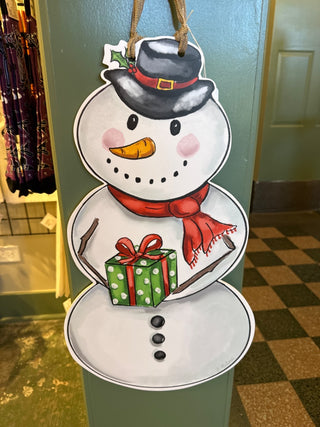 Double Sided Snowman/Pumpkin Door Hanger