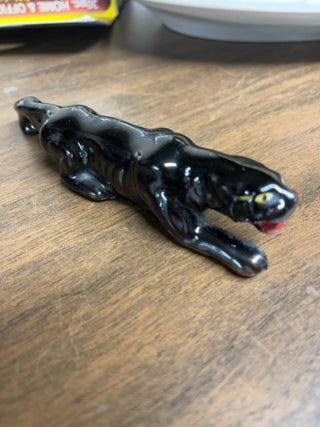 Ceramic panther figurine