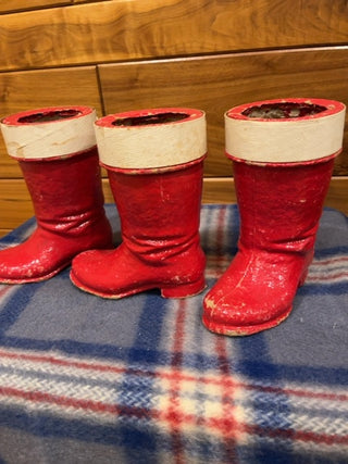 Paper maché santa boot