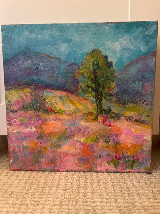Colorful landscape painting by Deby