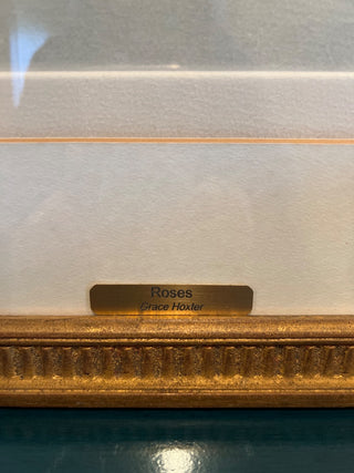 "Roses" Lithograph Signed and Numbered by Grace Hoxter