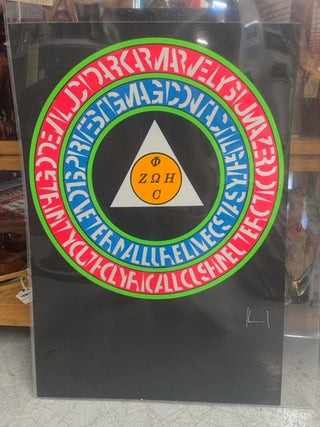 Universe Art 1974 silkscreen, Serigraph by Ferdinand Kriwet