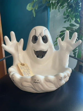 Vintage,screaming ghost candy dish 1992