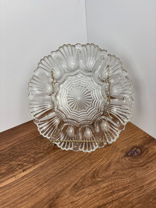 Glass Egg Plate