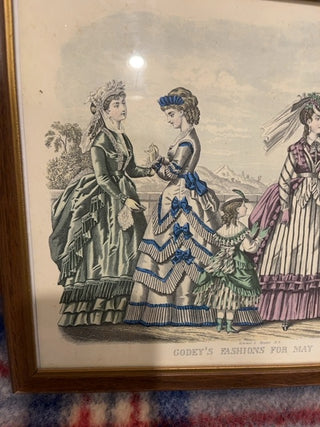 Godeys fashions 1870, framed