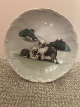 Old English Sheepdog Collectors Plate by Barnhart Studios