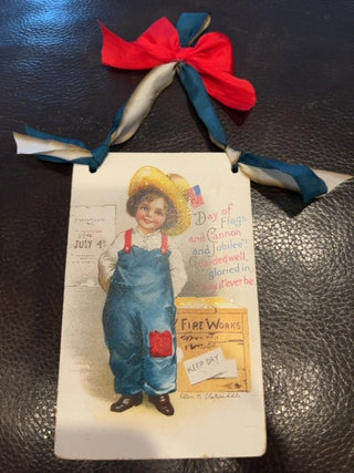 Vintage repo 4th July postcard