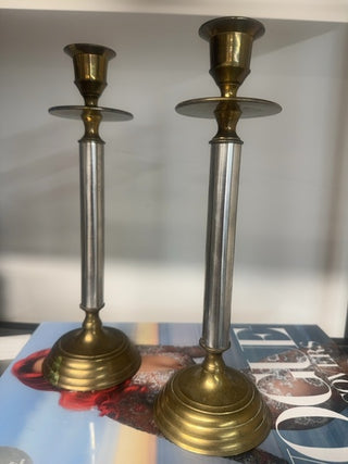 Vintage candlestick pair