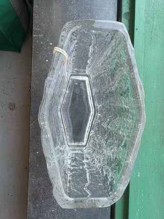Vintage, Hoya Japan Ice vase, Mcm modern glass