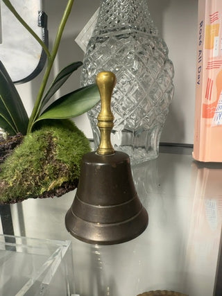 Vintage brass dinner bell
