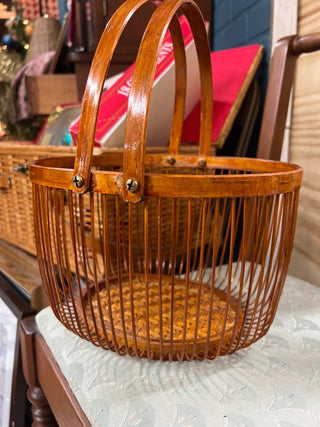 Unique Vintage Basket w/Handles