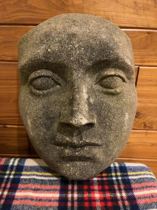 Fiberglass 3D face, wall hanging