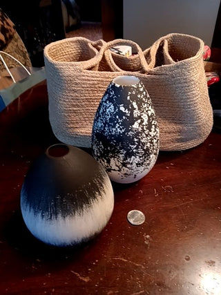 Pair Art Pottery Vessels