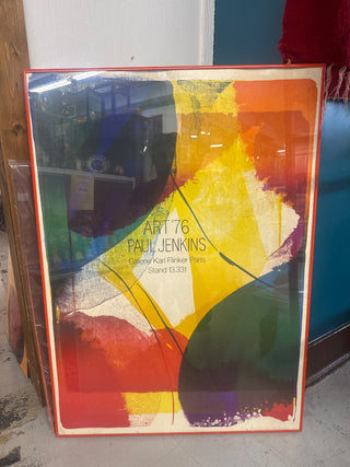 Vintage,exhibition poster by Paul Jenkins