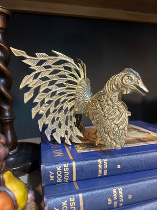 MCM Brass Rooster Wings Down