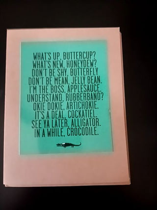 What's Up Buttercup Card