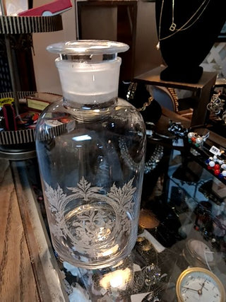 Pretty Etched Bottle