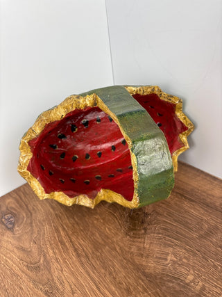 Paper mache watermelon