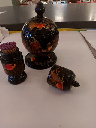 Vietnam Lacquer Smoke Set 2Piece