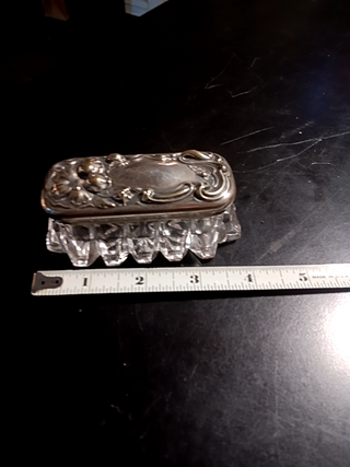 Ant.Sil plate Trinket Box