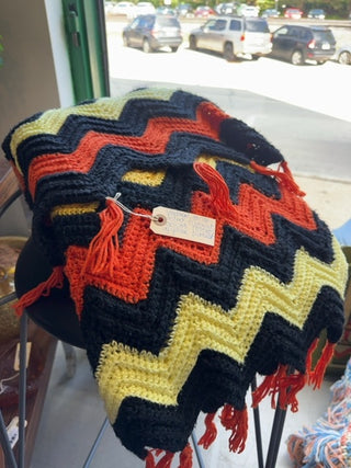 Vintage,Mcm retro colors throw / blanket