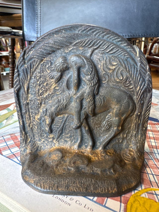 Antique Cast iron Indian bookends(set of2)