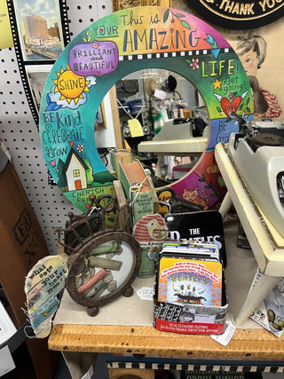 Sticks "This Is Amazing" Round Mirror-New