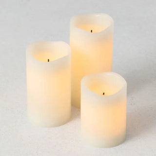 Box Set of 3 Smooth Flameless Candles