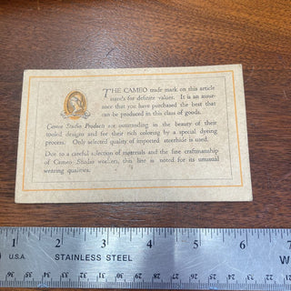 vintage cameo studios tooledleather wallet/clutch