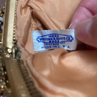 vintage whiting and davis mesh bag