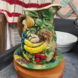 B-Nancy Pew Giftware Japan-fruit pitcher/bowl (K468)