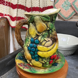 B-Nancy Pew Giftware Japan-fruit pitcher/bowl (K468)