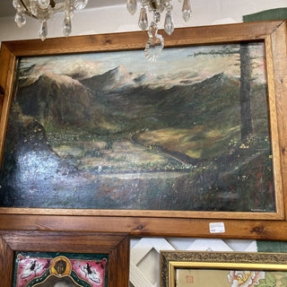 Beautiful European Landscape in Handmade Frame