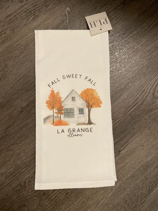 Fall Home Tea Towel - La Grange Illinois