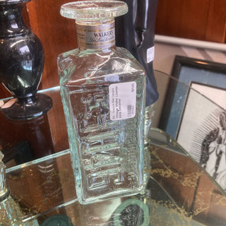 Vintage Walker License plate Decanter