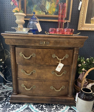 Henredon Wood and Brass Dresser