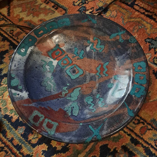 Artisan stoneware plate