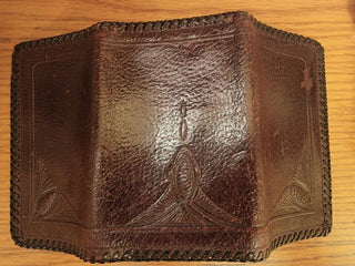 Leather wallet/art deco