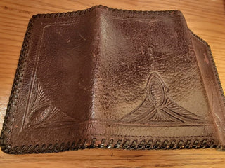 Leather wallet/art deco
