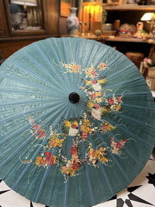 Vintage Hand Painted Umbrella